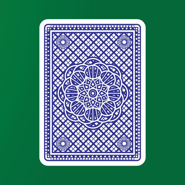 Karten zurückspielen — Stockvektor