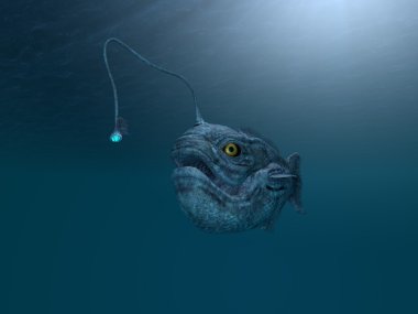 ancient angler fish clipart