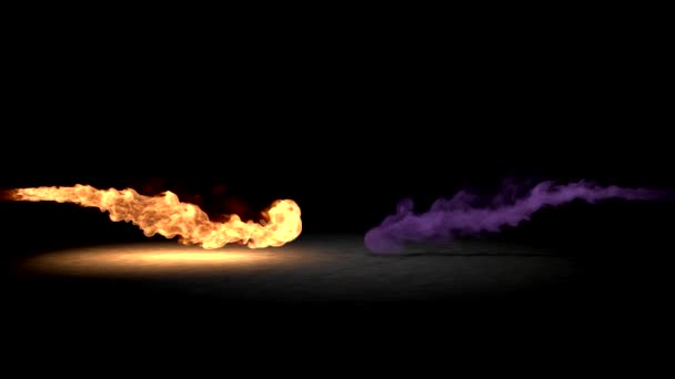 Duman vs yangın — Stok video