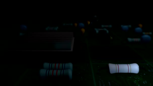 Cpu et lumière de conseil 