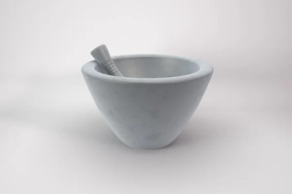 Pestle and Mortar in Porcelain — Stock Photo, Image