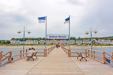Bansin pier, Usedom, Germany clipart