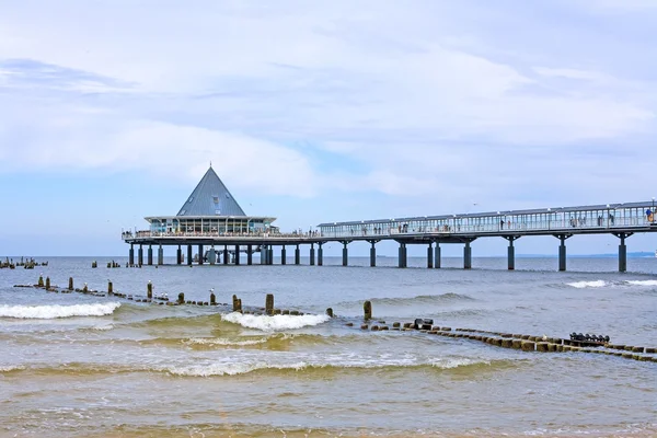 Usedom, Heringsdorf pier — Stok fotoğraf