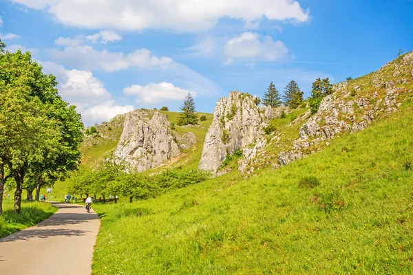 Eselsburger tal - beeindruckende felsen — Stockfoto