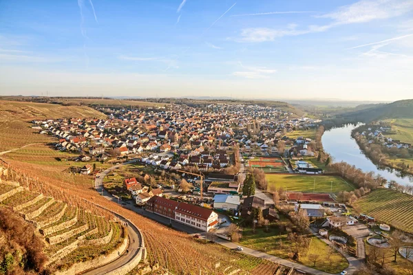 Widok na Hessigheim — Zdjęcie stockowe