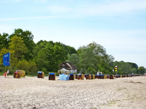 Beach Scharbeutz, Baltık Denizi, Almanya — Stok fotoğraf