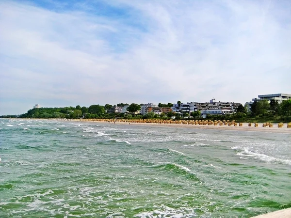 Strand in scharbeutz, Ostsee, Deutschland — Stockfoto