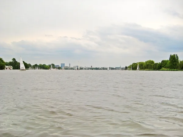 Hamburgo Alster río — Foto de Stock