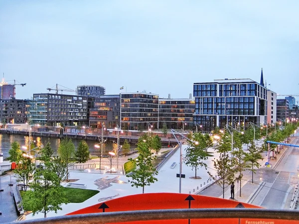 Hamburg Hafencity - νεφελώδης ημέρα — Φωτογραφία Αρχείου