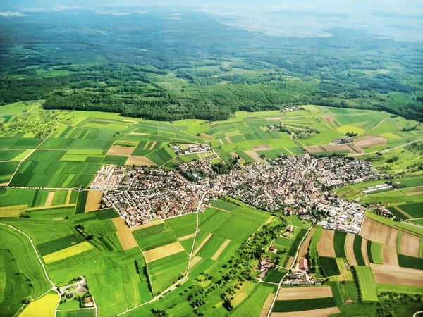 Village aerial view — Stock Photo, Image
