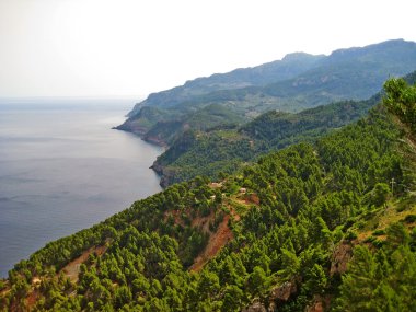 Kuzeybatı Mayorka, kıyı şeridi, üstten görünüm
