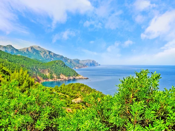 Nordvästra kusten av Mallorca, Sierra de Tramuntana, kust — Stockfoto