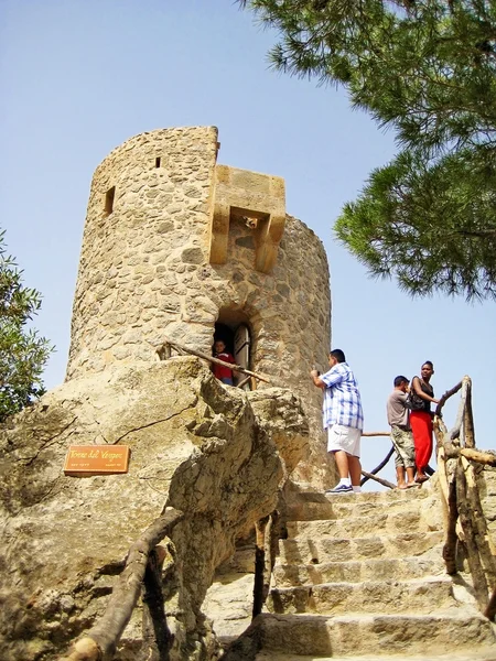 Oglądaj wieża Torre del Verger – północno-zachodnim wybrzeżu Majorki — Zdjęcie stockowe