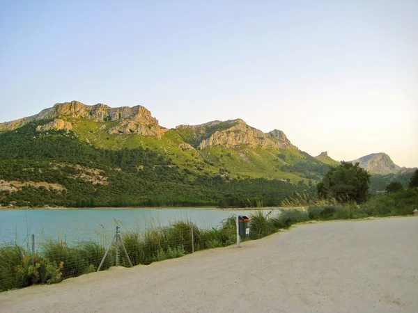 Umělá Nádrž Cuber Jezero Pohoří Serra Tramuntana Mallorca Španělsko — Stock fotografie