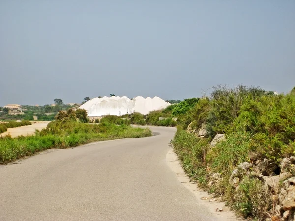 Saline Ses Salines Majorca Spain Road Front — Stock Photo, Image