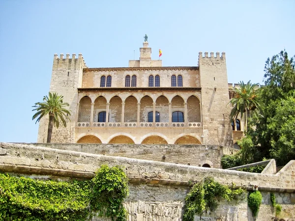 Royal Palace Palacio Real de La Almudaina, Palma de Majorca — Stock Photo, Image