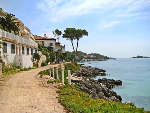 Path along rural coast near Alcudia, Majorca, Spain — Stock Photo, Image