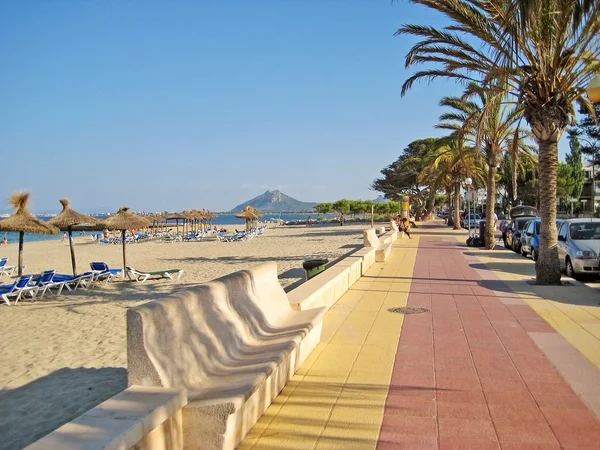 Playa en Port de Pollenca — Foto de Stock