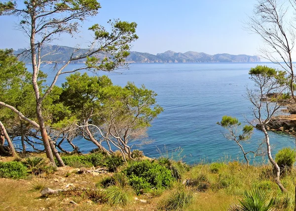 Formentor félszigetről - Mallorca északi partján — Stock Fotó