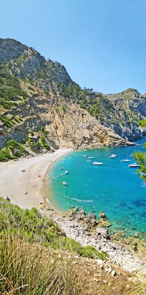 Coll Baix, famosa bahía / playa en el norte de Mallorca —  Fotos de Stock