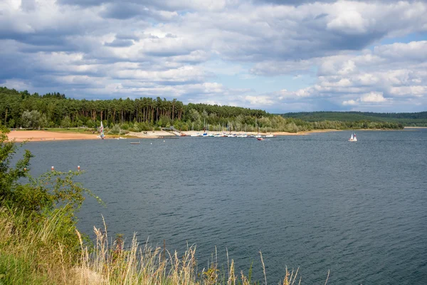 V Brombachsee, Německo, Bavorsko — Stock fotografie