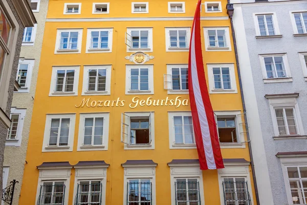 萨尔茨堡莫扎特诞生房子 — 图库照片