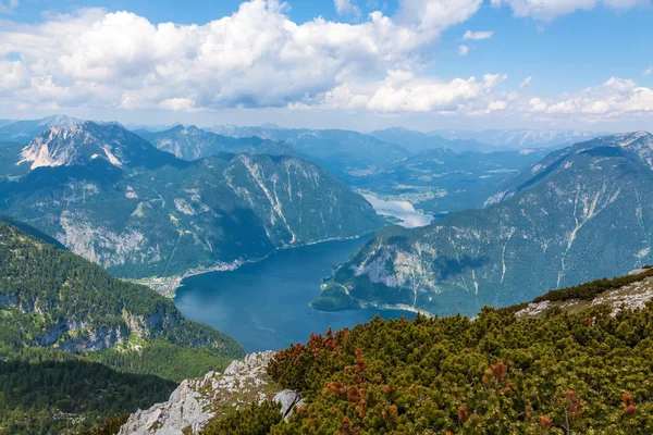 Sjön Hallstatt - Visa från Dachstein — Stockfoto