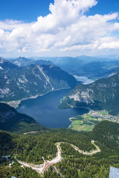 Obertraun, sjön Hallstatt - Visa från Dachstein — Stockfoto