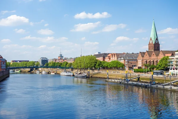 Bremen gród, Weser — Zdjęcie stockowe