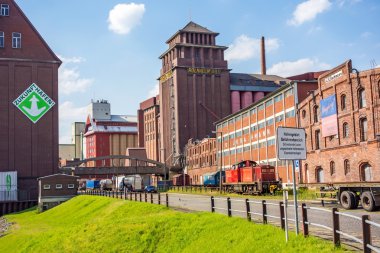 Roland-Muehle, in the west of Bremen city - industrial quarter clipart