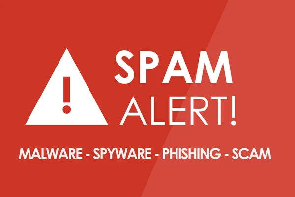 Spam alert — Stockfoto