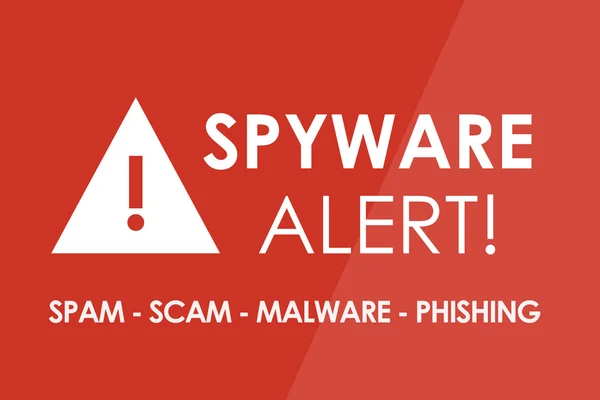 Spyware Alert — Stockfoto