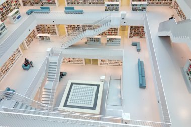 Municipal public library of Stuttgart, Germany clipart