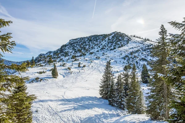 高山上的滑雪电梯 — 图库照片