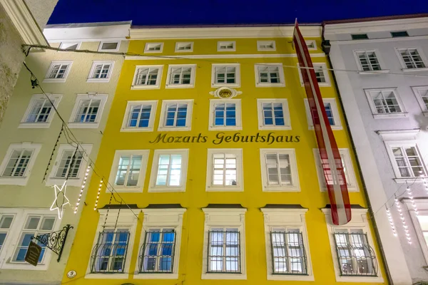 Szülőháza a Wolfgang Amadeus Mozart, Salzburg — Stock Fotó