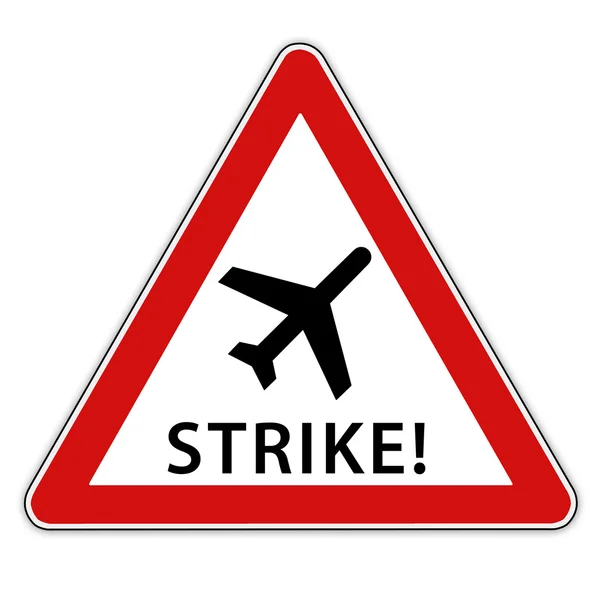 Strike på flygplatsen — Stockfoto