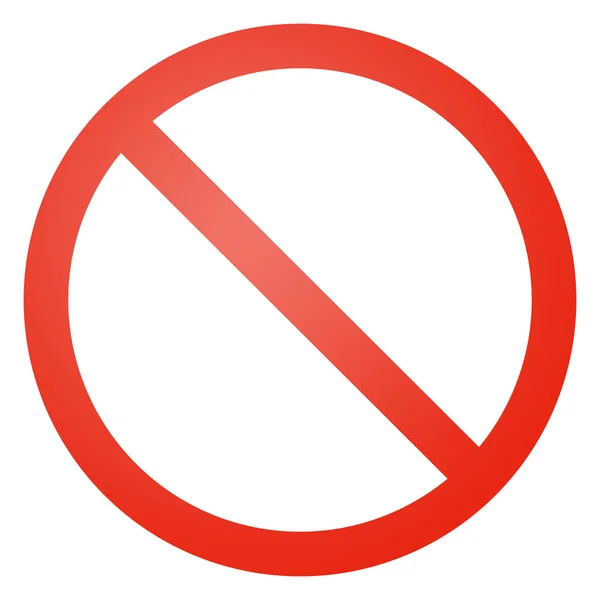 Not allowed sign - empty — Stock Photo, Image