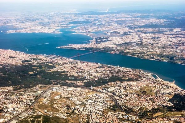 Vista sobre Lisboa - Vista aérea — Fotografia de Stock