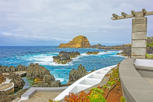 Rock Ilheu Mole, Madeira, Portugal — Stock Photo, Image
