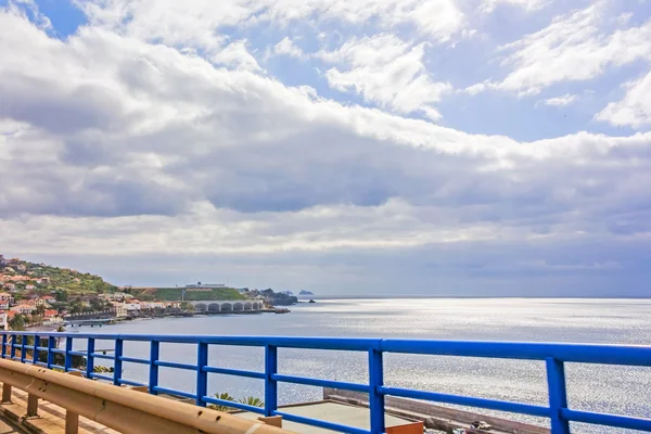 Airport Madeira - view from Santa Cruz — Stock Photo, Image