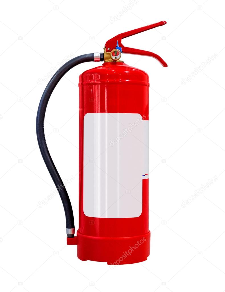 fire extinguisher - red, isolated on white