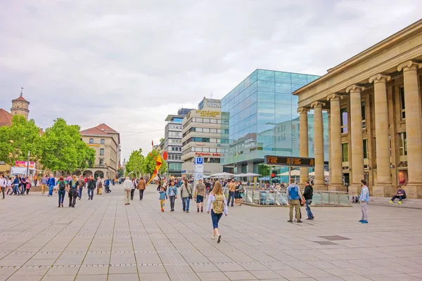 Shopping promenade Konigstrasse, Stuttgart — Stock Photo, Image