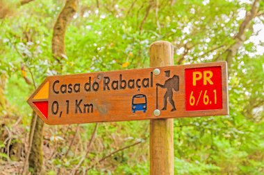 Casa adlı ünlü yürüyüş iz yapmak Rabacal - yol gösteren tabela