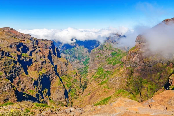 Madeira vulkanische berglandschap — Stockfoto