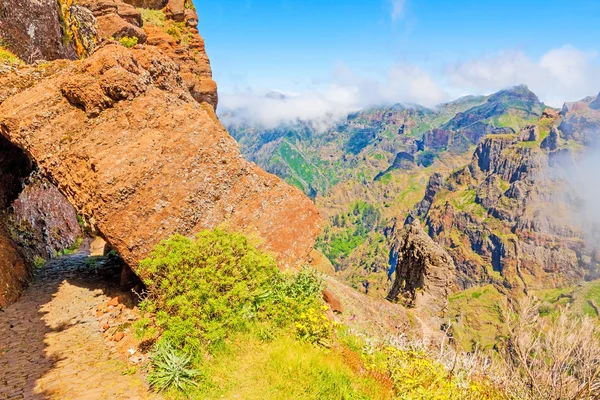 Vulkanische Berglandschaft Madeira — Stockfoto