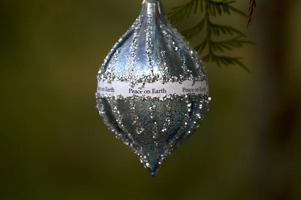 Peace on Earth Christmas Ornament — Stock Photo, Image