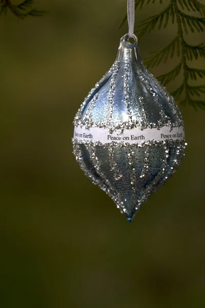 Peace on Earth Christmas Ornament — Stock Photo, Image