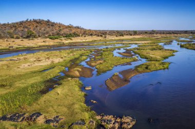 Kruger Ulusal Parkı, Güney Afrika Olifant nehir manzarası