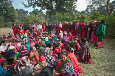 Nepal Taru kadınların geleneksel dans