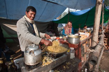 sokak seller içinde Nepalce Fuar pişirme